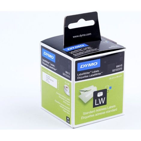Dymo Address Labels 99010 89mm x 28mm / 2 x 130 labels (1/5)