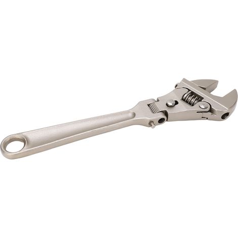 Clé à molette multifonctionnelle avec cliquet pivotant et pliable pour réparations rapides de machines, plomberie et entretien de salle de bain. Clé de 25 cm (10 pouces). (1/5)