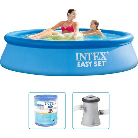 Piscine Intex Easy Set - 244 x 61 cm - Ronde - Gonflable - Avec pompe filtrante (1/5)