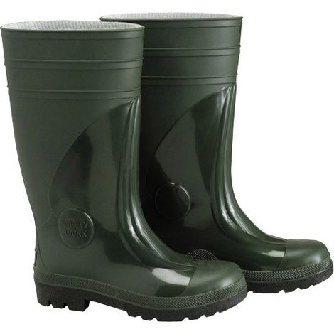 Stivali di gomma di sicurezza verde alto Nº 41 (paio)