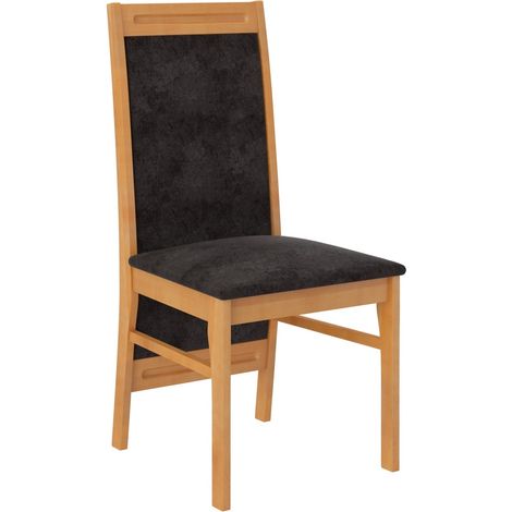 Chaise en bois clair de hêtre et tissu Komba-Tissu 27111 (1/4)
