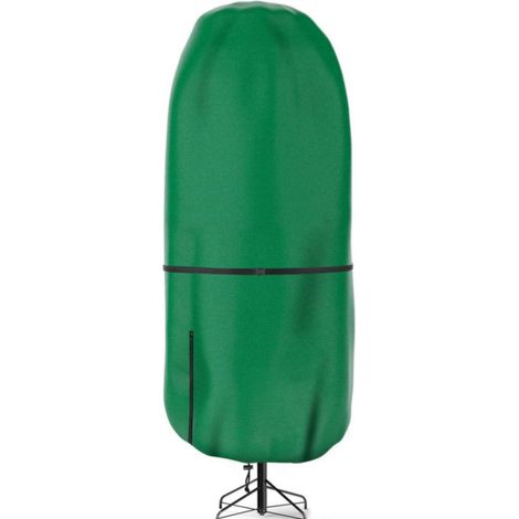Funda para guardar el árbol de Navidad (posición vertical), bolsa ajustable y resistente a desgarros para árboles artificiales de 2,7 metros (9 pies). (1/4)
