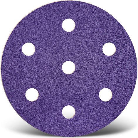 MENZER Titanium HD Dischi abrasivi velcrati, 90 mm, 7 fori, p. Levigatrici rotorbitali, Miscela di ceramica (50 Pz.) G1000