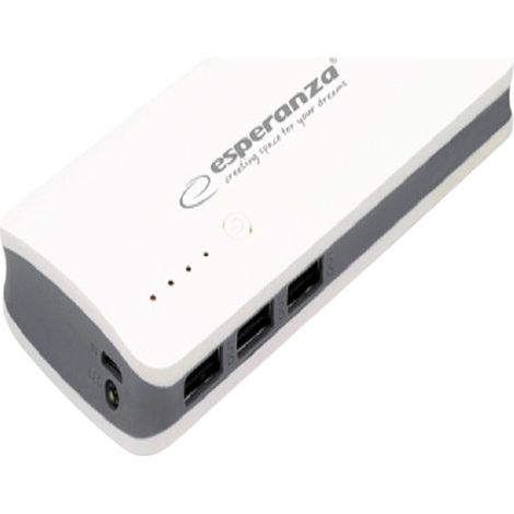 Esperanza Power Bank Radium 8000Mah White/Grey