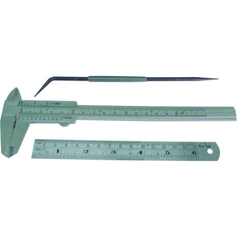 TEC HIT 181500 -Set de Traçage - 3 Pièces - Kit de Mesure - Précision 1/10 ème