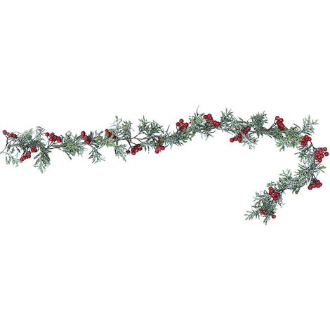 Décoration de Noël : branche de pin en plastique (1 pièce) (1/5)