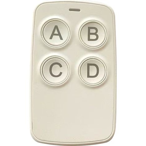 Telecomando universale senza fili bianco per tapparelle, porte per garage e barriere di accesso – Frequenza 250–868 MHz, multifrequenza, compatibile con sistemi motorizzati intelligenti