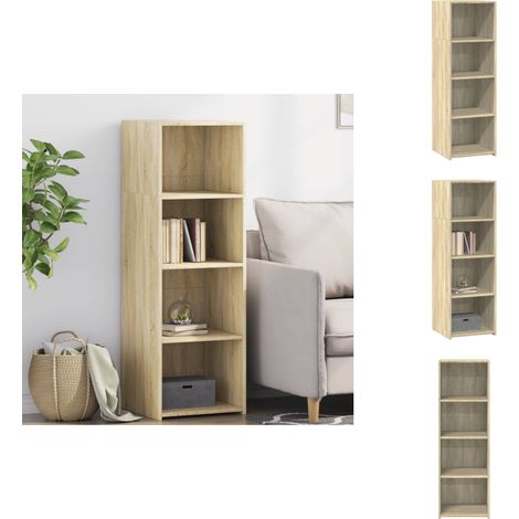 Buffet chêne sonoma 40x41x124 cm bois d'ingénierie - Buffet Design Intemporel - Meuble Rangement Cuisine - Commode Bois - Buffet Chêne Sonoma - Buffet Moderne (1/5)