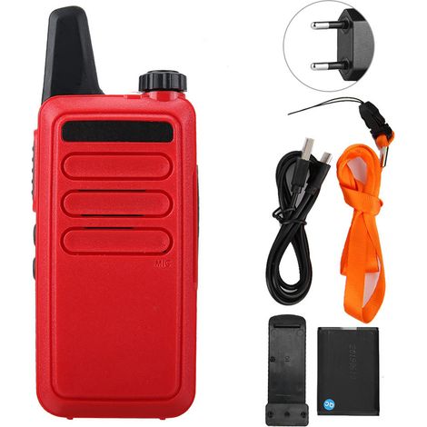 Mini talkie-walkie HD ultra-fin anti-interférence compatible Baofeng Modèle E, récepteur radio bidirectionnel portable (1/5)