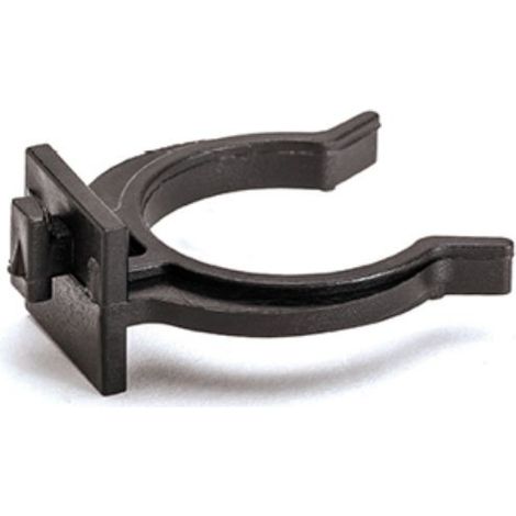 Gancio fissaggio per zoccolo in pvc colore nero (1/2)