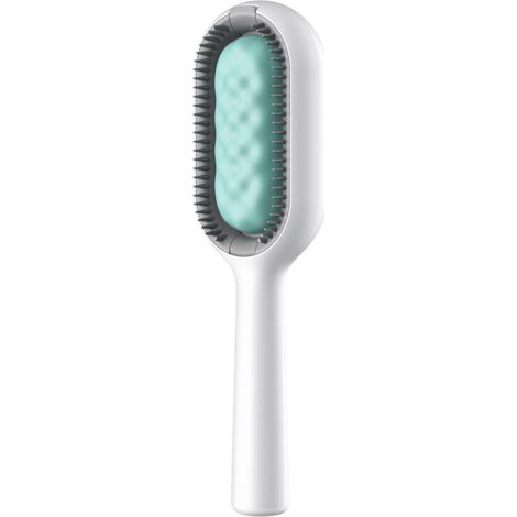 Multifunctional Silicone Pet Cleaning Brush, Lint Remover for Short-Haired Dogs and Cats (Blue) (1/5)