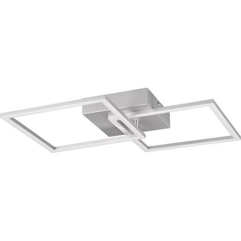 Plafonnier LED métal couleur titane, LED 20 watts incluse (1/5)