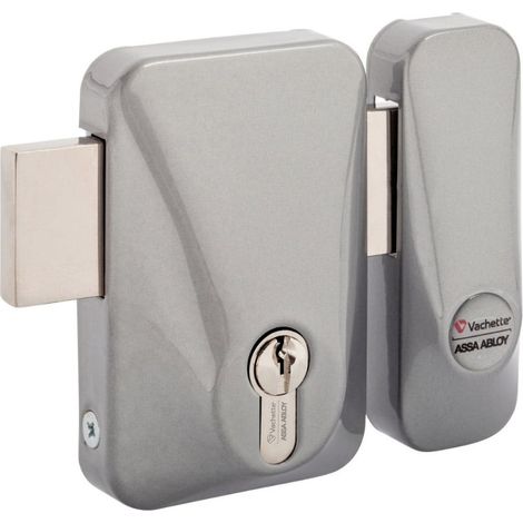 Verrou sans cylindre pour cylindre à profil européen finition aspect inox - VACHETTE