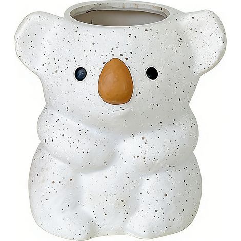 Koala-Kunstharz-Blumentopf für Sukkulenten, dekorativer Pflanztopf für Kakteen und Sukkulenten im Innenbereich (1/5)