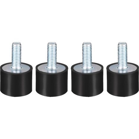4Pcs Tampons en caoutchouc anti-vibrations, Amortisseurs paliers d'isolateur vibrations, prise de courant, amortisseur de vibrations pour moteurs à essence, pompes à eau, bobines de bateau (M6) (1/5)
