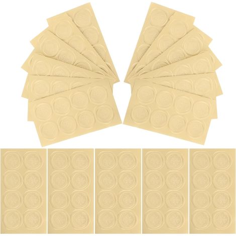 20 Stück Goldene Runde Papier Siegelaufkleber Dekorative