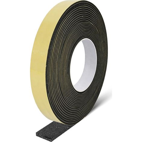 Bande mousse EVA, 1 mm x 10 m, largeur 20 mm, pour étanchéité et isolation (1/5)