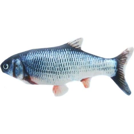 Jouet Pour Chat Jouets Poisson Electronique Automatique - Jouets Simulation En Peluche Poissons Rechargeable Usb (1/4)