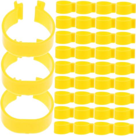Lot De 4 Étiquettes pour Pattes De Poulet Fournitures pour Volaille Bandes Lumineuses Et Confortables 100 Pièces X 4 (1/5)