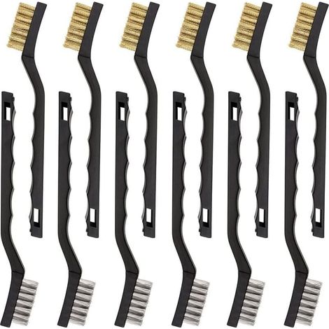 2 Paar Motorkohlenbürsten, kompatibel mit Hitachi, kompatibel mit Makita, kompatibel mit Milwaukee, kompatibel mit Panasonic-Elektrowerkzeugen, 6,5 x 13,5 x 18 mm (1/4)