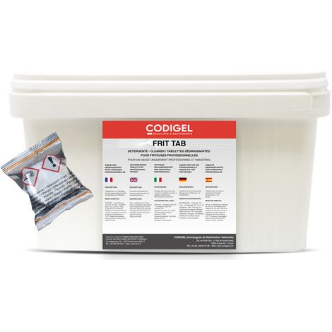 Tablettes dégraissantes pour Friteuse - Sachet de 120 Tablettes - Codigel