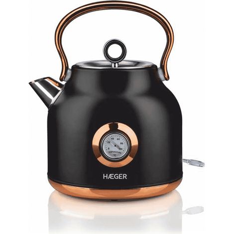 HAEGER ART DECO BLACK HERVIDORA