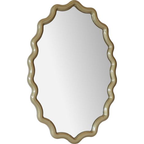 Miroir ondulé doré champagne - doré champagne (1/5)