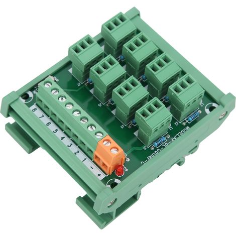 Borne de connexion KP-8L-Gther-C, raccord électrique robuste, serre-fils à vis, usage industriel, haute conductivité, modèle standard. (1/5)