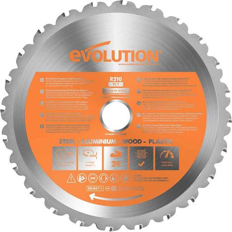 Lama da taglio multimateriale EVOLUTION in metallo duro per troncatrice, Diam. 210 mm EVOLUTION (1/5)