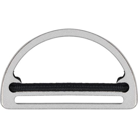 Anello di arresto scorrevole in acciaio inox 304 per imbracature e sistemi di immersione subacquea, con funzionamento fluido.