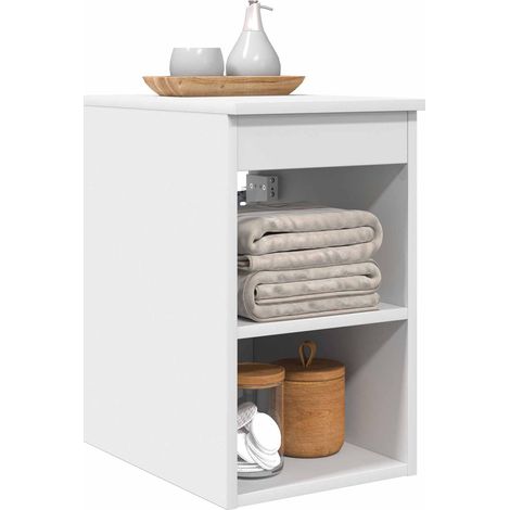 vidaXL Bathroom Cabinet In-between White 30 x 35 x 50 cm (1/3)