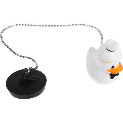 Bouchon de baignoire, PVC, forme canard, pour salle de bain (1/5)