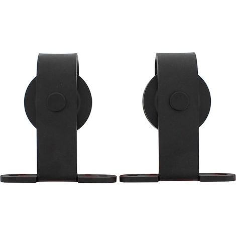 Intersteel 2-teiliges Laufrollen-Set Basic Top 130 mm Schwarz (1/5)