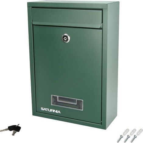 Buzon square verde 26 x 9 x 31 (alt.) cm. (1/5)