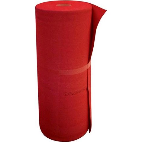 Passatoia Tappeto eventi cerimonie Fiere 1x10 metri Ignifugo Colore ROSSO Natale