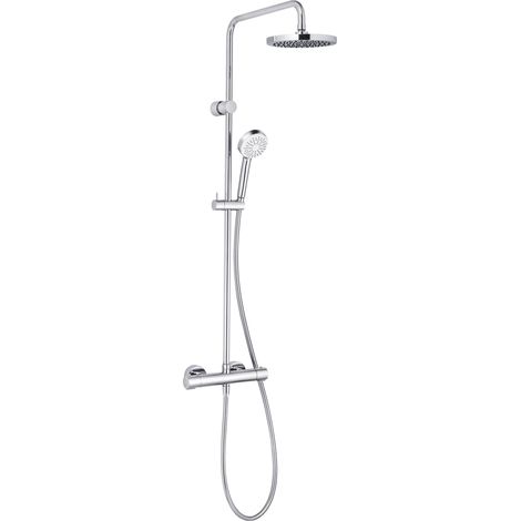 Sistema de ducha doble con termostato KLUDI LOGO, de pared, tubo