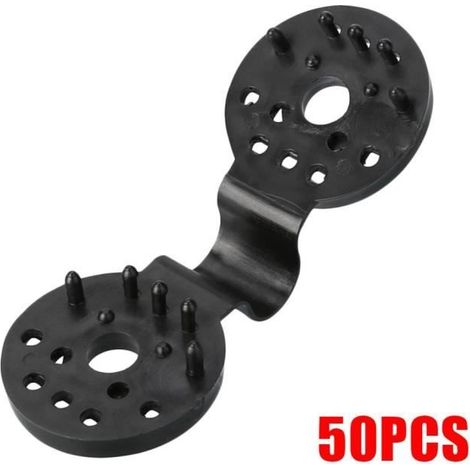 Schattennetz - Schattennetzclip - Schwarz - 50 Stück
