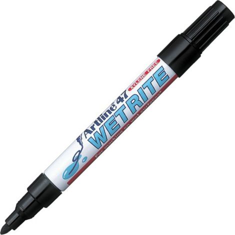 Toma Artline Wetrite AR-047 Permanentmarker für nasse Oberflächen, Schwarz