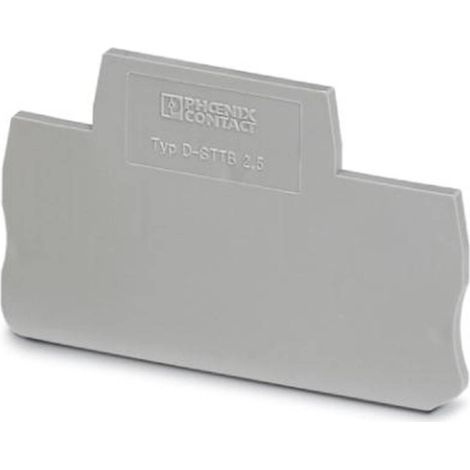 Couvercle Phoenix Contact, série D-STTB 2.5 pour Bloc de jonction ( Prix pour 1 ) (1/2)