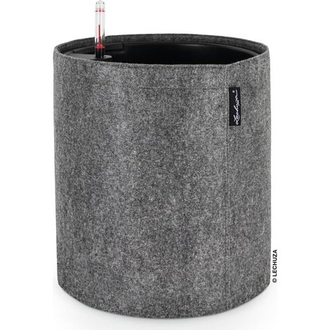 Lechuza Pflanztopf Trendcover 32 cm Filz dunkelgrau Blumentopf (1/5)