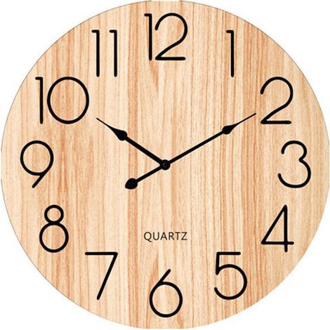 Montre Murale en Bois 30 cm Xtra 10884