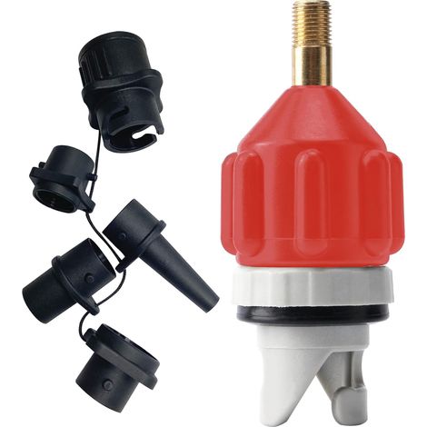 Adaptateur de Kayak,Adaptateur de Valve de Paddle, Adaptateur de Pompe Sup pour Kayak, Paddle Board, Canoë, Bateau Gonflable (1/5)