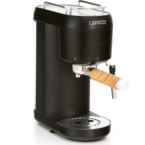 Cafetera Express Semiautomática Caprizze Hikari 1400 W 20 Bares con Vaporizador y Espumador USB incluido Color Negro Mate (1/5)