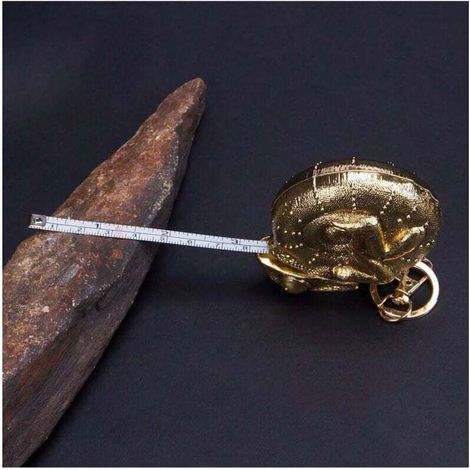 1 pièce de ruban à mesurer caméléon portable, règle rétractable, porte-clés, mesure métrique