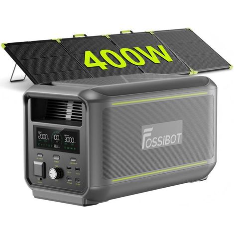 Central eléctrica portátil - FOSSIBOT - F3000 - 2048Wh LiFePO4 - 3000W continuo (6000W pico) - UPS 10 ms (1/5)