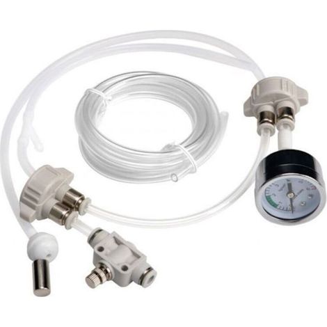 Système CO2 artisanal (pour aquariums plantés), accessoires CO2 pour aquarium, générateur de CO2 artisanal avec manomètre et contrôle du débit d'air (1/5)