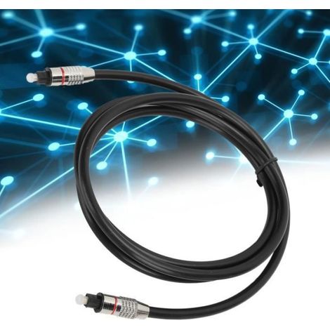 Câble Audio Optique - - TosLink - 1.5m - PVC - Haute Qualité (1/4)