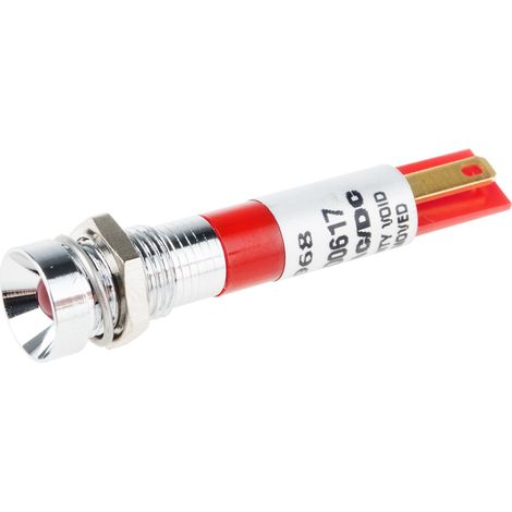 Voyant LED lumineux Rouge RS PRO, dia. 8mm, 24V c.a. ( Prix pour 1 )