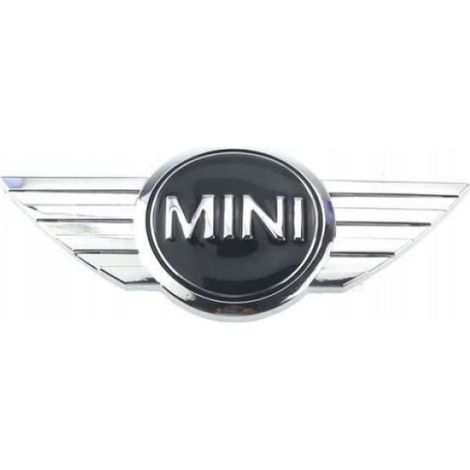 INSIGNE MARQUE AUTO 1pcs Insigne logo emblème avant capot 115×50mm noir pour BMW MINI Cooper (1/4)