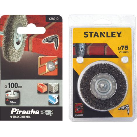 Spazzola circolare per trapano - ø mm.100 codolo mm.6 (x36010)